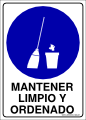 seg328
Mantener limpio y ordenado